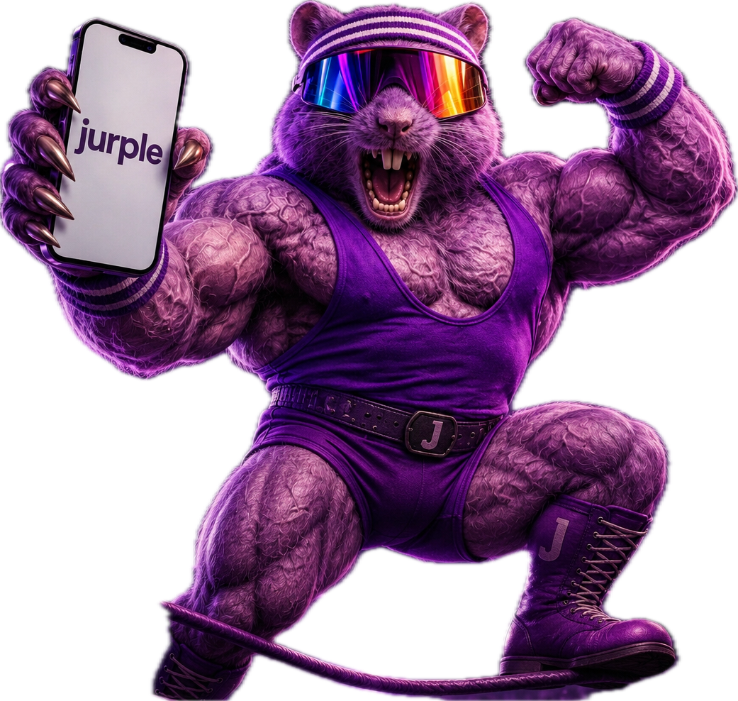 Jurple mascot — PAYG crew